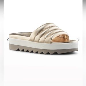 Cougar - Prato patent leather Flat Slide Sandals platform - size 8